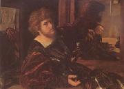 SAVOLDO, Giovanni Girolamo Portrait of the Artist (mk05) oil on canvas